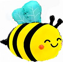 Воздушный шар фольгированный Фигура Милая Пчела, сатин
