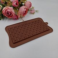 Форма для шоколада Плитка Кружево 7,5*14,7см, силикон