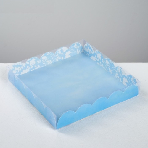 Коробка для печенья,  с PVC крышкой, «От всего сердца», 18 х 18 х 3 см фото 2 Коробка для печенья,  с PVC крышкой, «От всего сердца», 18 х 18 х 3 см фото 2