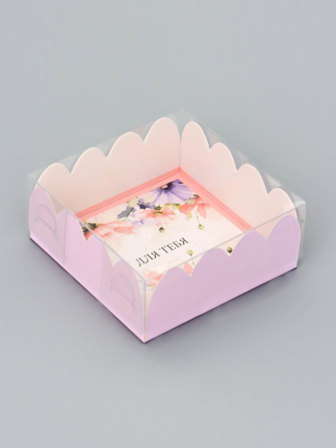 Коробка для печенья,  «Для тебя», 7×7×3 см фото 2 Коробка для печенья,  «Для тебя», 7×7×3 см фото 2