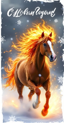 Конверт для денег С Новым Годом! (огненный конь) Конверт для денег С Новым Годом! (огненный конь)