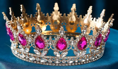 Корона для торта золото/серебро с камнями в ассортименте фото 2 Корона для торта золото/серебро с камнями в ассортименте фото 2