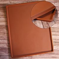 Коврик с бортиками для выпечки рулетов, силикон, 29*39 см