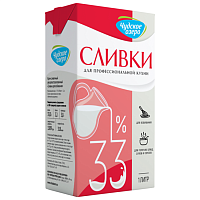 Сливки для взбивания Чудское озеро, 33%, 1000мл