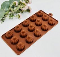 Форма для шоколада Трюфель мал. 15в1, силикон 10*20см