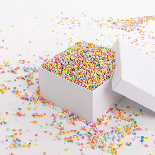 Пенопластовые шарики Ассорти, 2-4мм, 10гр фото 2