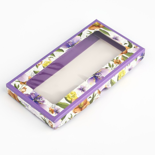 Коробка для шоколада «Ботаника», с окном, 16.4 х 8.4 х 1.7 см фото 3