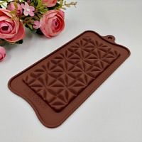 Форма для шоколада Плитка Мираж, силикон 20*10см