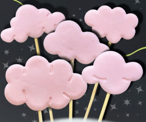 Набор на шпажке из глазури Облака, 4 шт фото 3