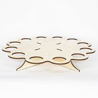 Подставка для 12 яиц и кулича, фанера