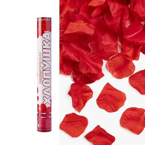 Хлопушка лепестки роз, красный Хлопушка лепестки роз, красный