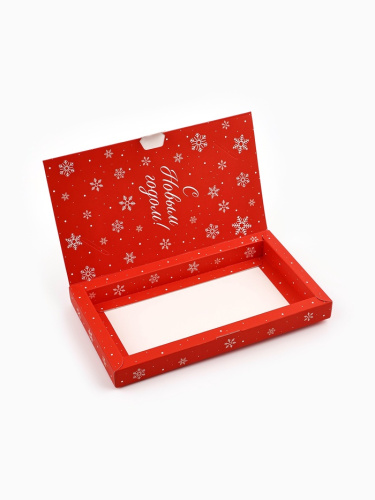 Коробка для шоколада с местом для денег Ёлочка, 20×2×12 см фото 2 Коробка для шоколада с местом для денег Ёлочка, 20×2×12 см фото 2