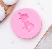 Силиконовый молд Щенок 6,9 см