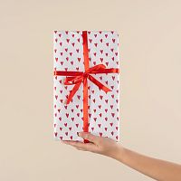 Упаковочная бумага Сердечки 0,6*10м