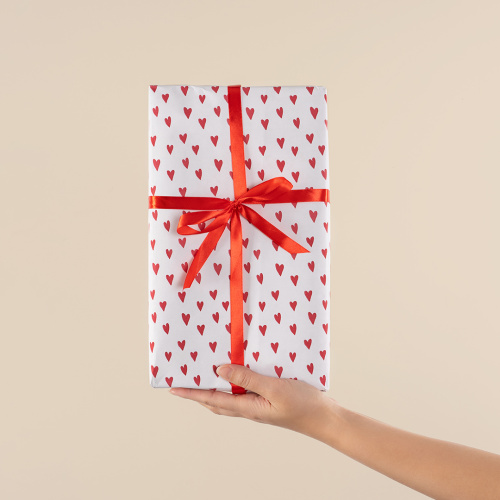 Упаковочная бумага Сердечки 0,6*10м