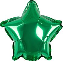 Шар микро звезда, зеленый, металлик