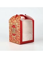 Коробка для кулича на Пасху «Пасхальная», 15×15×18 см