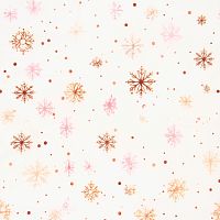 Бумага тишью Снежинки на белом, 50*66см