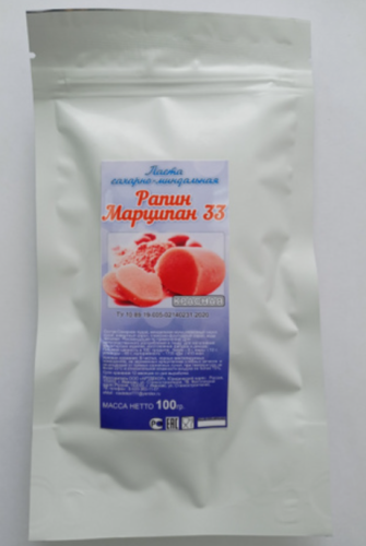 Паста сахаро-миндальная Фанси Марципан 33 красный, 100гр