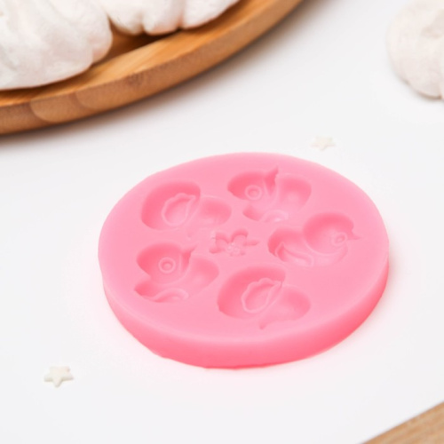 Силиконовый молд Утята d7,7 см фото 2