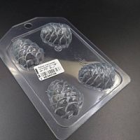 Форма для шоколада Шишка мини 4в1 3,3*4,2см, пластик