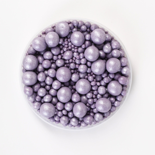 Посыпка Драже Жемчужный Микс сиреневый, 50 гр