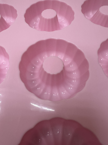 Форма для выпечки Пирожное с начинкой 65*30 мм 12в1, силикон фото 3