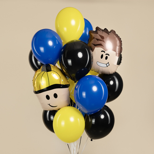 Воздушный шар фольгированный Фигура Блоки, Мальчик Герой фото 2 Воздушный шар фольгированный Фигура Блоки, Мальчик Герой фото 2