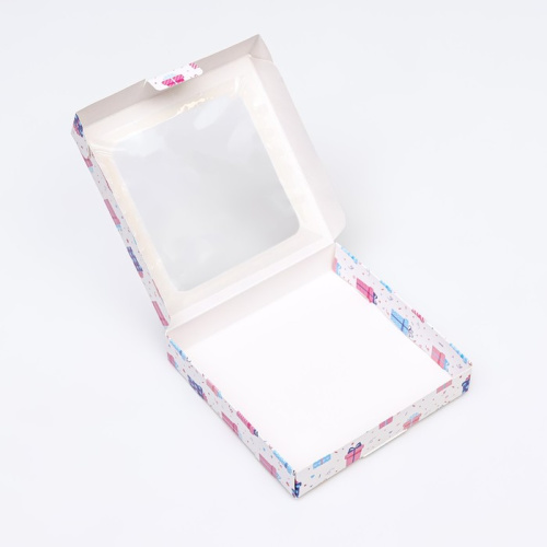 Коробка «Подарки», 16×16×3 см фото 2