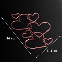 Топпер без шпажки Дорога любви, розовый 11,5*16,5 см