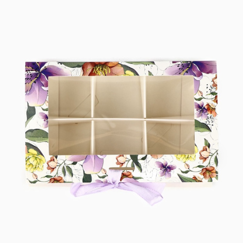 Коробка под 6 конфет с ячейками «Расцветай» 14.5 х 9.5 х 3.5 см фото 2 Коробка под 6 конфет с ячейками «Расцветай» 14.5 х 9.5 х 3.5 см фото 2