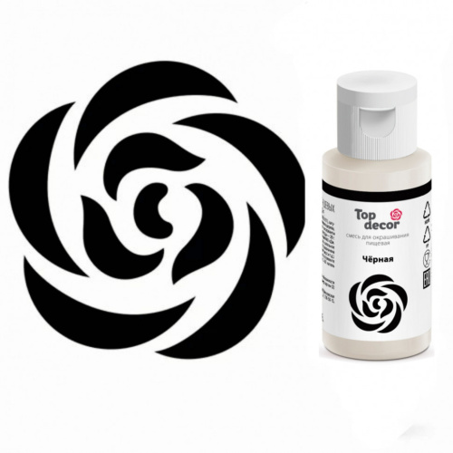 Краситель гелевый Top Decor Черный 30г