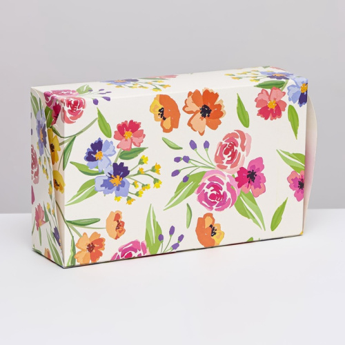 Коробка для зефира «Полевые цветы», 25×15×7 см фото 3