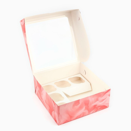 Коробка для 5 капкейков и Бенто «С любовью для тебя», 25×25×10см фото 2