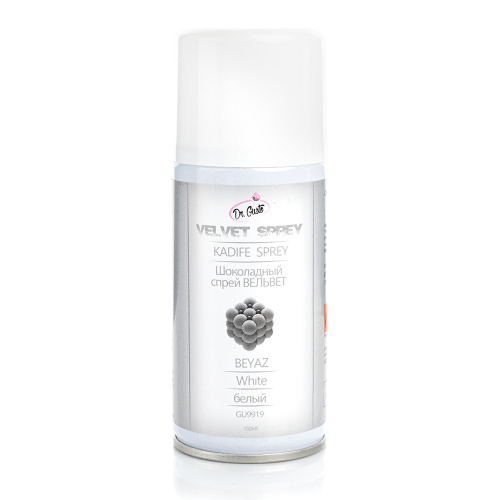 Велюр шоколадный спрей ВЕЛЬВЕТ белый (150 мл) Турция
