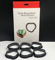 Форма перфорированная Сердце 7,8*8*2см 6шт, пласт