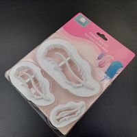 Вырубка Перо набор 3шт, пластик