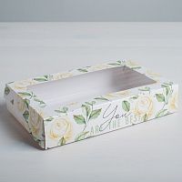 Коробка с ламинацией «Flowers», 20 х 12 х 4 см