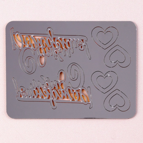 Топперы для торта С днём Рождения, с сердцами, золотые фото 2