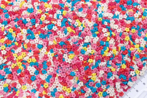 Посыпка сахарная Цветок с вырезом, микс 6, 50гр Посыпка сахарная Цветок с вырезом, микс 6, 50гр