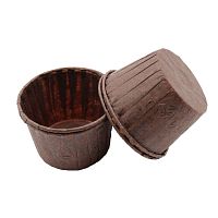 Капсулы с плотным краем 50*40 пергамент коричневые 25шт