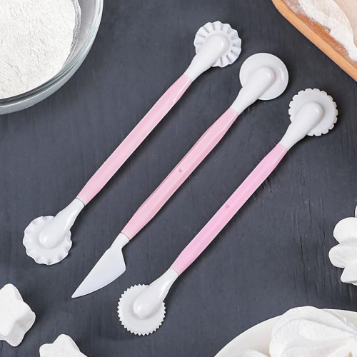 Набор для моделирования и работы с мастикой, 3 шт, 17 см фото 2 Набор для моделирования и работы с мастикой, 3 шт, 17 см фото 2