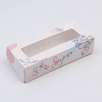 Коробка с ламинацией «8 марта», 17 х 7 х 4 см