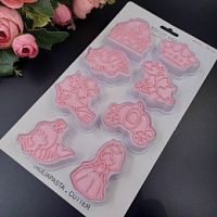 Вырубка штамп Сказки 8шт, пластик