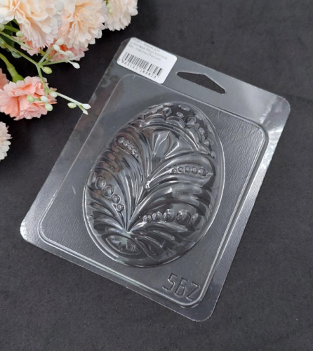 Форма для шоколада Яйцо Хохлома 65*88*30мм, пластик