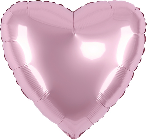 Воздушный шар фольгированный Сердце большое Розовый Макарунс