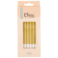 Свечи для торта Люкс, золото, металлик,10,5см, 6шт