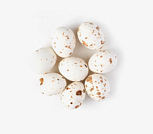 Драже яйца белые матовые в крапинку, 50гр