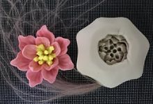 Молд 3D Магнолия, силикон 7*3см
