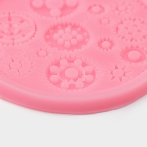 Силиконовый молд Шестеренки d10,5 см фото 2